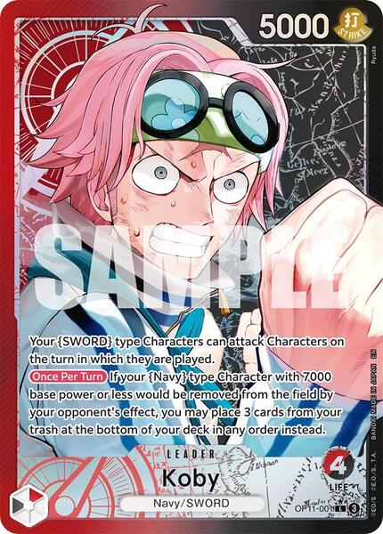 Koby (001) (Alternate Art) - FOIL ★ A Fist of Divine Speed OP11-001