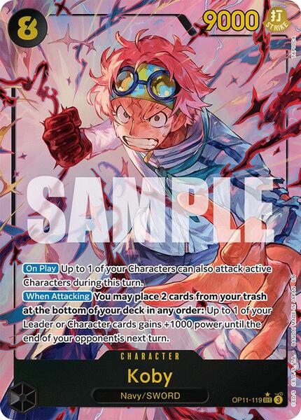 Koby (119) (Alternate Art) - FOIL ★ A Fist of Divine Speed OP11-119