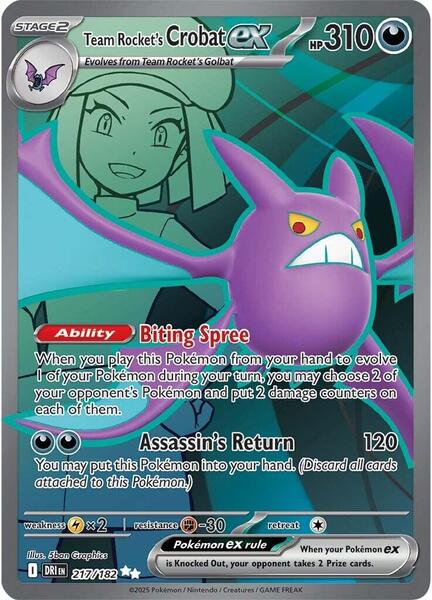 Team Rocket's Crobat ex - 217/182 — DRI