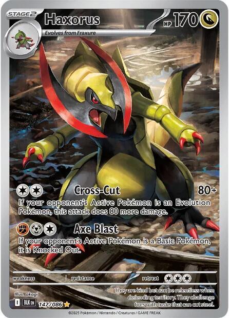Haxorus 147/086 (SV: Black Bolt) Illustration Rare - PSA 9 MINT [Graded]