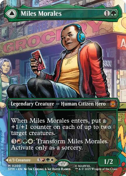 Miles Morales (0200) (Borderless) - FOIL ★ Marvel's Spider-Man 200