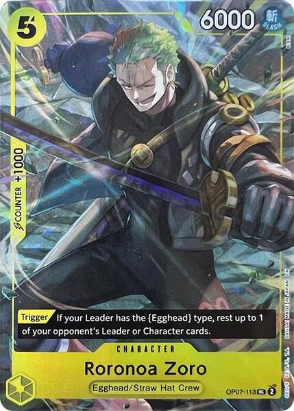 Roronoa Zoro (Illustration Box Vol.3) - FOIL ★ One Piece Promotion Cards OP07-113