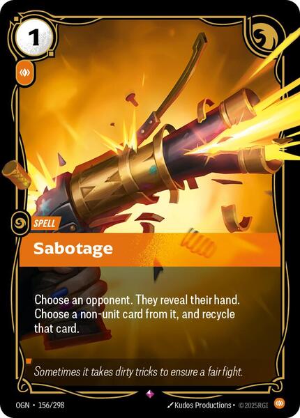 Sabotage - FOIL ★ Origins 156/298