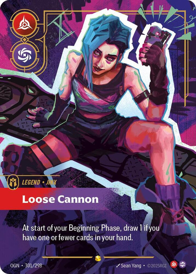 Jinx, Loose Cannon (Overnumbered) — OGN (Near Mint)