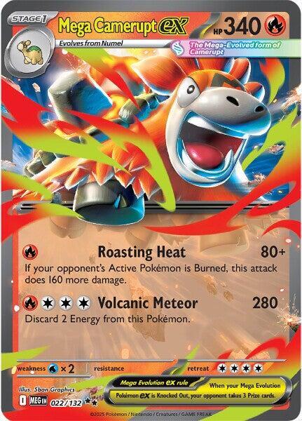 Mega Camerupt ex - 022/132 — MEG