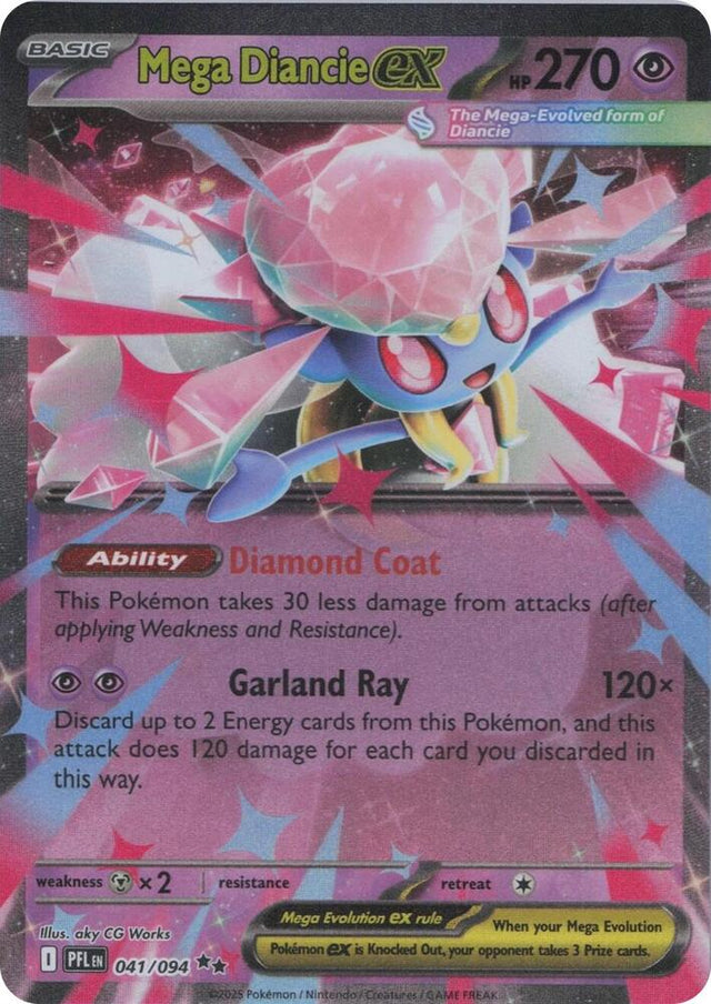 Mega Diancie ex — PFL (Lightly Played)