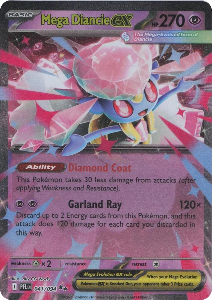 Mega Diancie ex — PFL (Lightly Played)