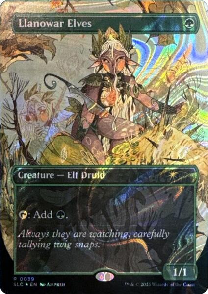 Llanowar Elves (Halo Foil) - FOIL ★ Secret Lair Countdown Kit 39