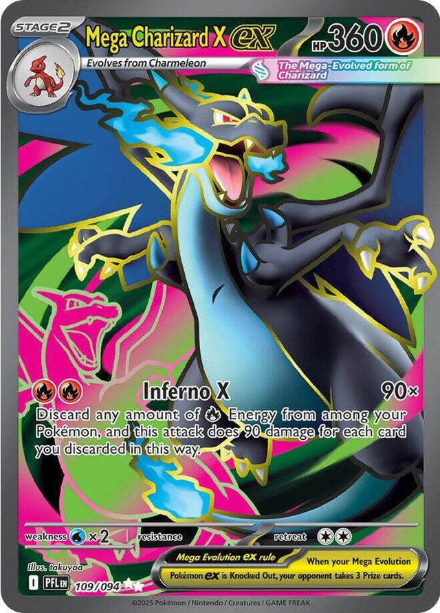 Mega Charizard X ex - 109/094 — PFL (Lightly Played)