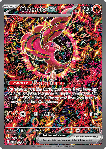 Oricorio ex - 024 - FOIL ★ ME: Mega Evolution Promo 024