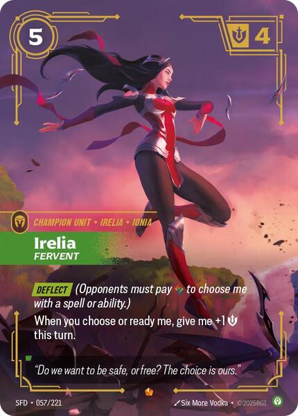 Irelia, Fervent - FOIL ★ Spiritforged 057/221