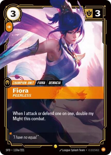 Fiora, Peerless (Alternate Art) — SFD