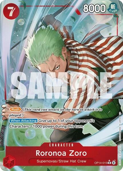 Roronoa Zoro - OP14-015 (Alternate Art) — OP14