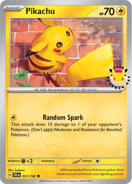 Pikachu (Pokemon Day 2026) - Miscellaneous Cards & Products 051/162