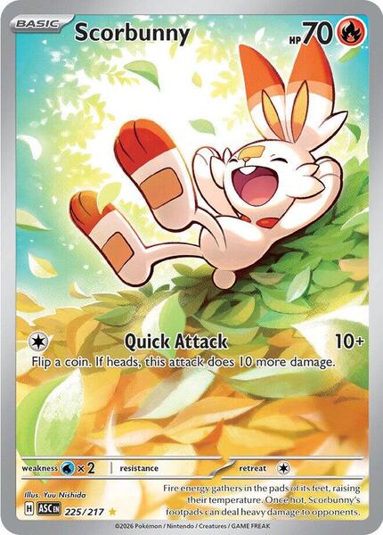 Scorbunny - 225/217 - FOIL ★ ME: Ascended Heroes 225/217