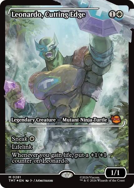 Leonardo, Cutting Edge (Showcase) - FOIL ★ Teenage Mutant Ninja Turtles 281