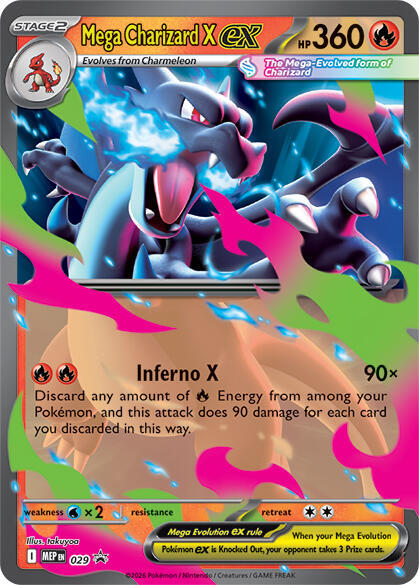 Mega Charizard X ex - 029 — MEP