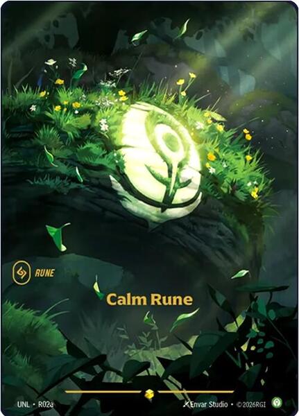 Calm Rune (R02a) - FOIL ★ Unleashed R02a