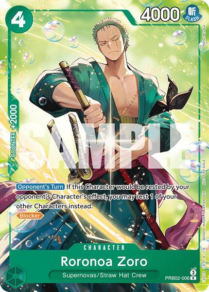 Roronoa Zoro - PRB02-006 - FOIL ★ Premium Booster -The Best- Vol. 2 PRB02-006