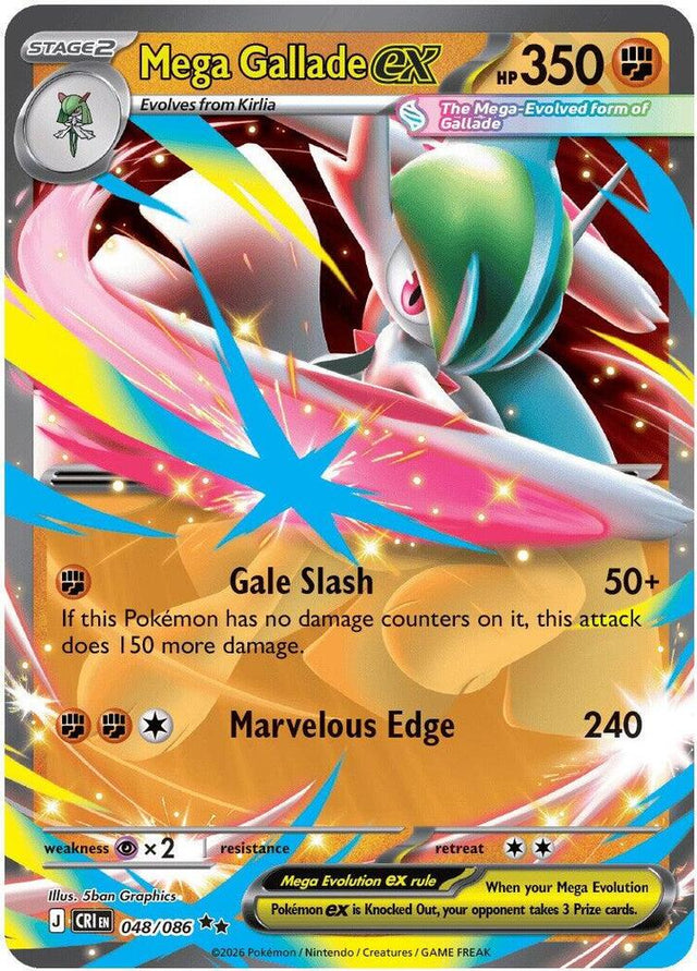 Mega Gallade ex — CRI (Lightly Played)