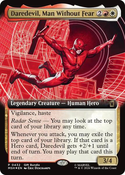 Daredevil, Man Without Fear (Extended Art) - FOIL ★ Unique and Miscellaneous Promos 432