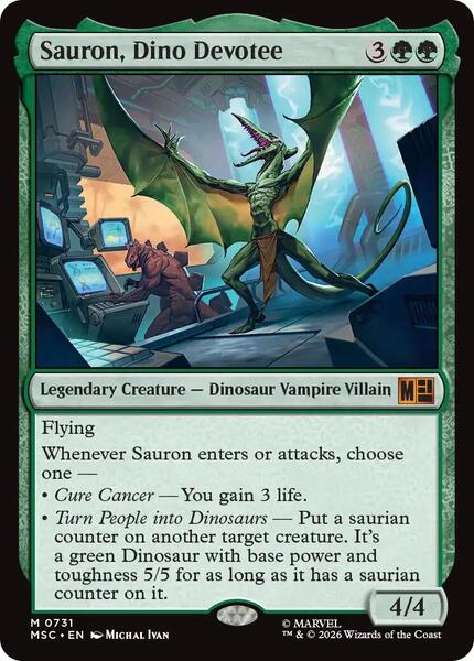 Sauron, Dino Devotee — MSC