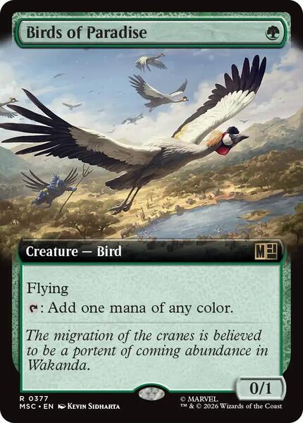 Birds of Paradise (Extended Art) - Commander: Marvel Super Heroes 377