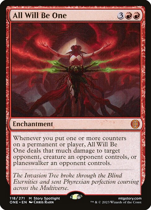 All Will Be One - FOIL ★ ONE 118/271 (Phyrexia: All Will Be One) M Story Spotlight, foil star in collector line
