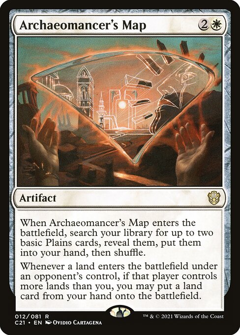 Archaeomancer's Map - Commander 2021 C21 012/081 R (2021; Ovidio Cartagena)