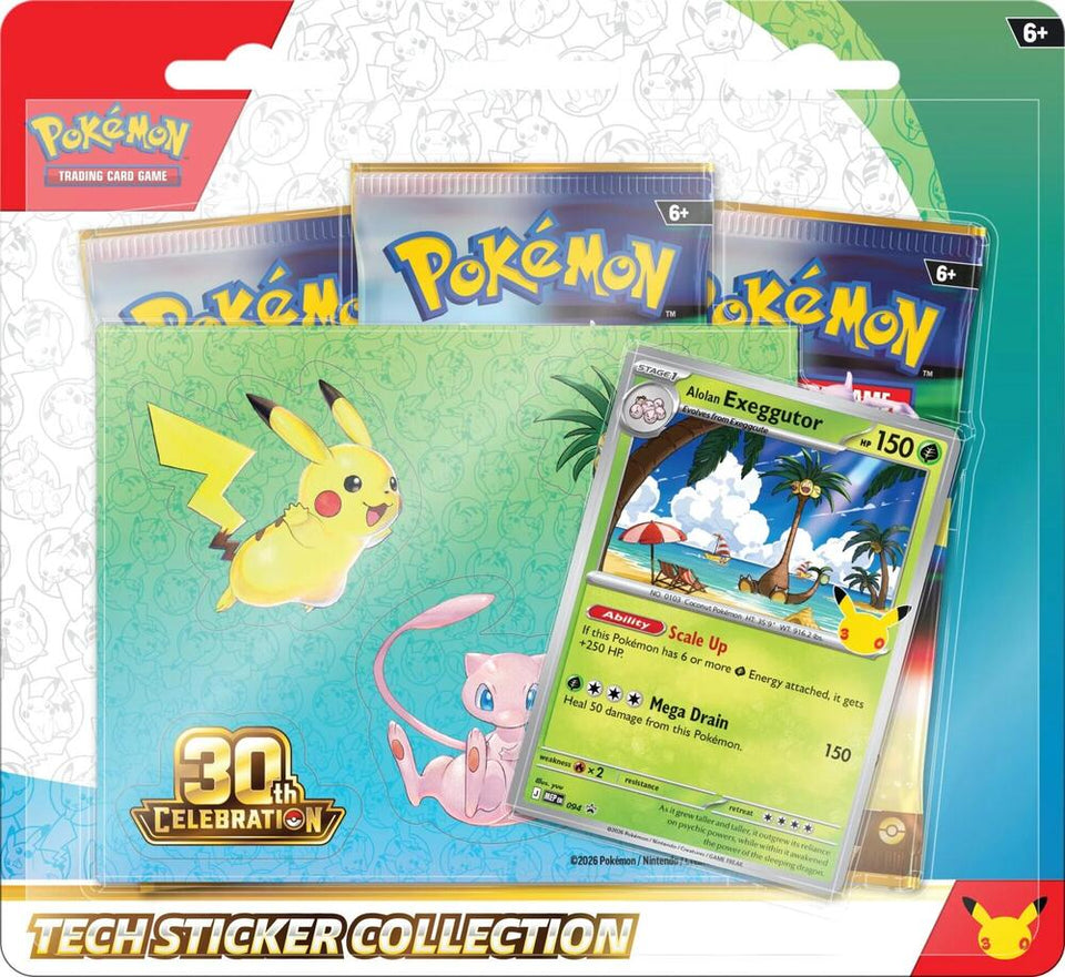 Pokemon: 30th Celebration Tech Sticker Collection (Alolan Exeggutor)