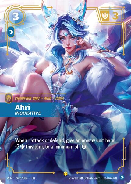 Ahri, Inquisitive - FOIL ★ Vendetta SP3/006