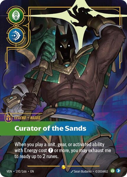 Nasus, Curator of the Sands (Overnumbered) - FOIL ★ Vendetta 192/166