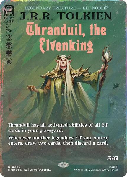 Thranduil, the Elvenking (Borderless) (Surge Foil) - FOIL ★ The Hobbit 282