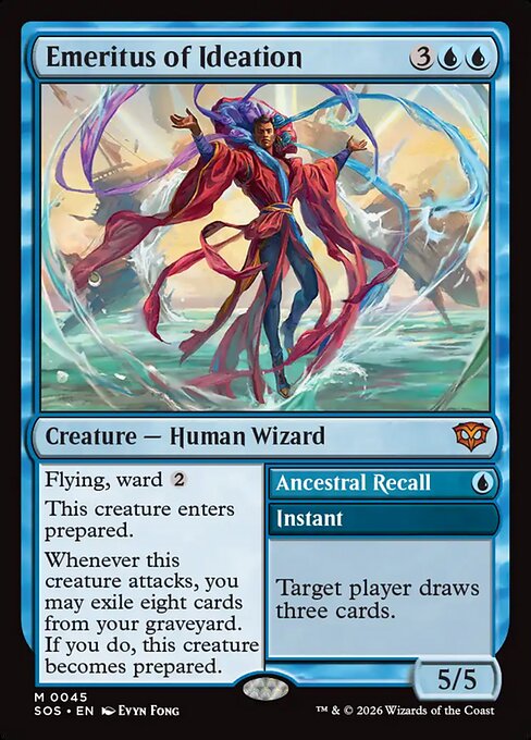 Emeritus of Ideation // Ancestral Recall - Secrets of Strixhaven