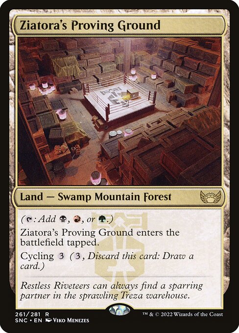 Ziatora's Proving Ground - FOIL ★ Streets of New Capenna SNC 261/281 R (2022; Viko Menezes)