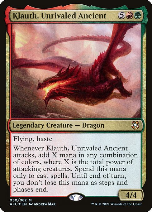 Klauth, Unrivaled Ancient - Adventures in the Forgotten Realms Commander (AFC) 50