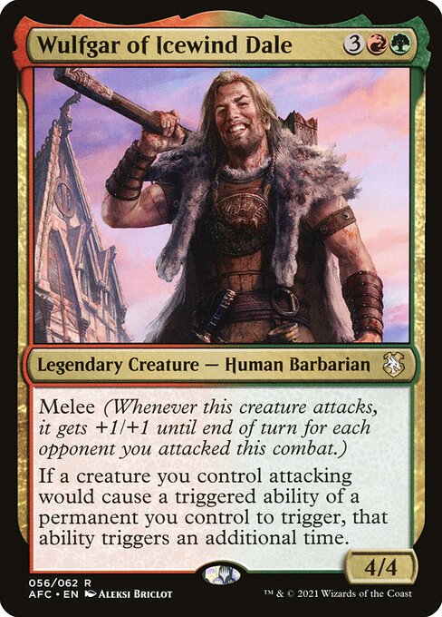 Wulfgar of Icewind Dale - Adventures in the Forgotten Realms Commander AFC 056/062 R