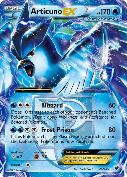 Articuno EX (Team Plasma) - FOIL ★ Plasma Storm 25/135