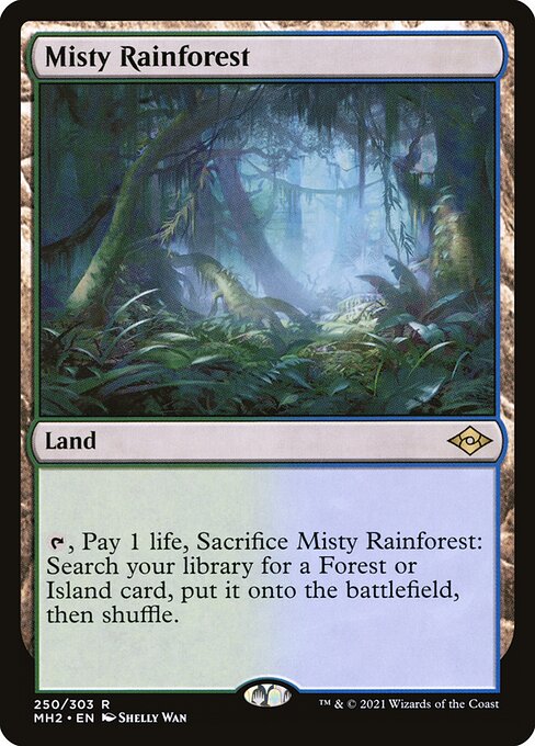 Misty Rainforest - Modern Horizons 2 MH2 250/303 R (2021; Shelly Wan)