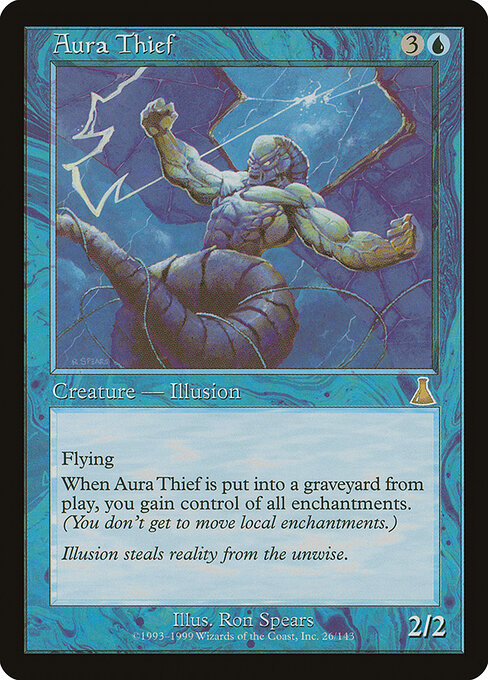 Aura Thief - Urza's Destiny UDS 26/143 R (1999; Ron Spears)