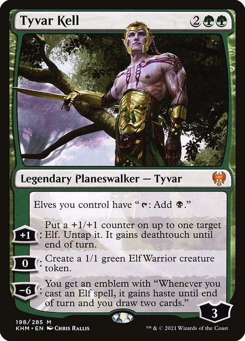 Tyvar Kell - FOIL ★ Kaldheim KHM 198/285 M (2021; Chris Rallis art)