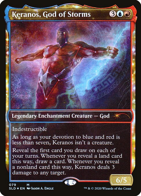 Keranos, God of Storms - FOIL ★ SLD 079 M (Secret Lair showcase, 2020)