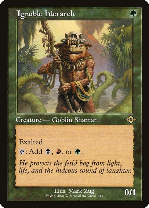 Ignoble Hierarch - Modern Horizons 2 MH2 414 retro frame (2021; Mark Zug)