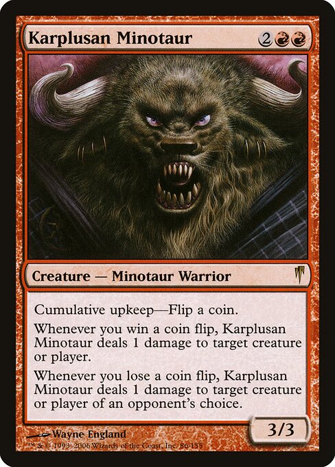 Karplusan Minotaur - FOIL ★ The List Reprints 86