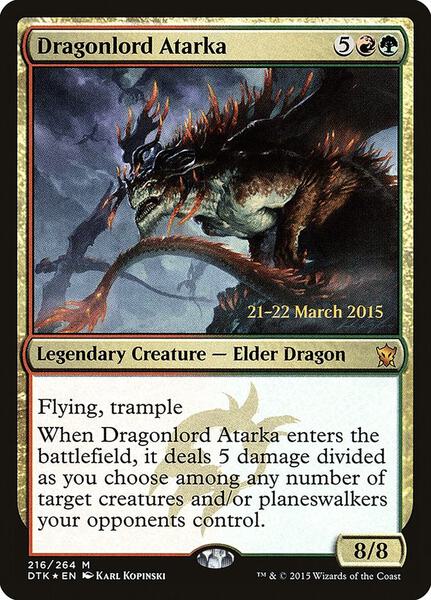 Dragonlord Atarka - FOIL ★ Prerelease Cards 216