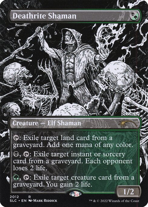 Deathrite Shaman - FOIL ★ SLC 2012 R (Secret Lair 30th Anniversary Countdown Kit, Mark Riddick art, 2022)