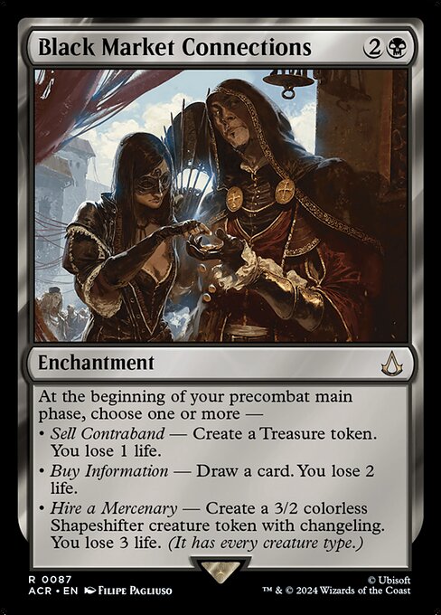 Black Market Connections - Assassin's Creed ACR 0087 R (2024; Filipe Pagliuso art)