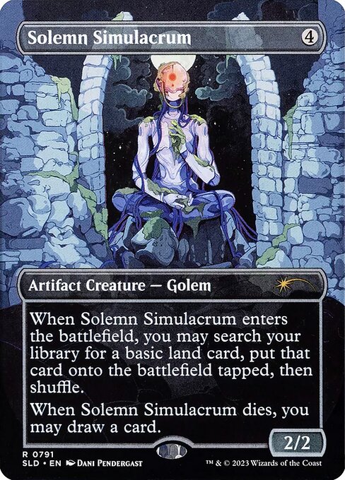 Solemn Simulacrum - FOIL ★ SLD 791 Galaxy Foil