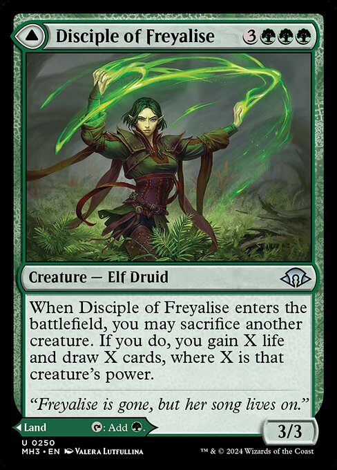 Disciple of Freyalise // Garden of Freyalise — MH3 (Near Mint)