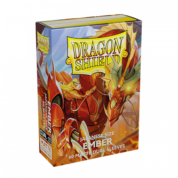 Dragon Shield Sleeves: Japanese DUAL- Matte Ember 'Alaria, Warrior Princess' (60 ct.)